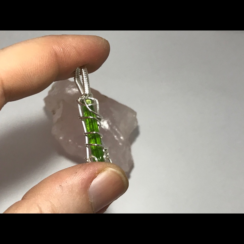 Sterling Silver Tourmaline Pendant